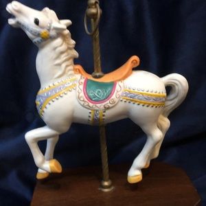 Vintage carousel Horse music box from my daughter’s collection of horse stuff